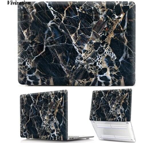 For Macbook New Pro 15 With Touch Bar A1707/ 1990 For Macbook Pro 16, Pro 15, Pro 13 Marble Pattern PC Laptop Replace Case Shell