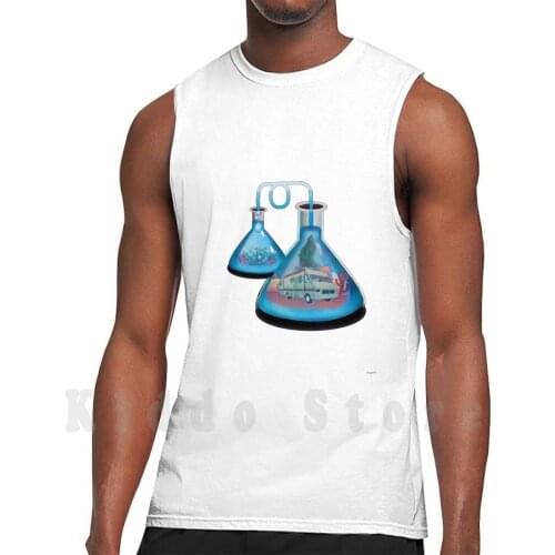 A Flask Tank Tops Vest 100% Cotton Walter White Heisenberg Breaking Jesse Walt Digit Portrait Serie Nacho 2008