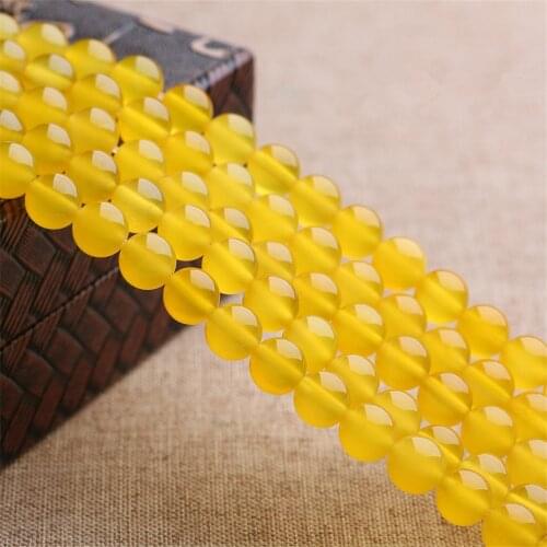 Grade A Natural Yellow Agate Beads 2mm-14mm Smooth Polished Round 15 Inch Strand MN07