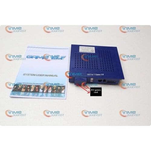 Classical games GAME ELF 750 in 1 board with 412 games card for CGA & LCD VGA horizontal & upright monitor arcade game machine