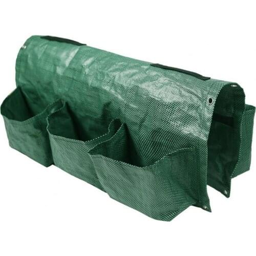 Planting Container Breathable Protective Green Hanging Planting Vertical Bags for Garden