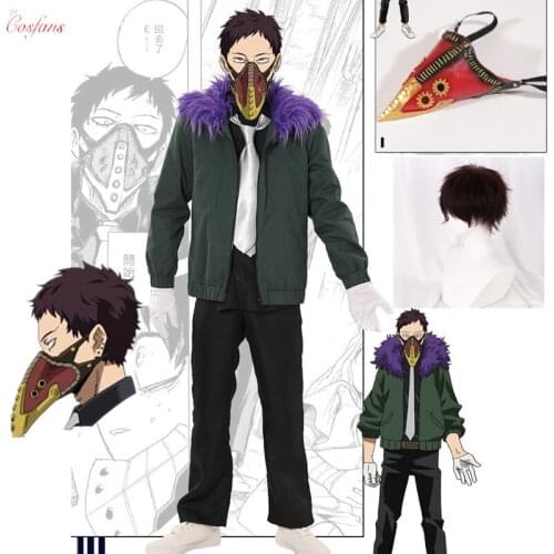 My Hero Academia Boku No Hero Akademia Kai Chisaki Overhaul Cosplay Costume Halloween Full Set Outfit Custom Made with mask wigs