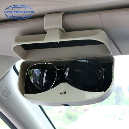 Volodymyr Glasses Magnetic Holder Car Sun Visor Glasses Storage Box Visor Sunshade Car Holder Organizer Case for Glasses