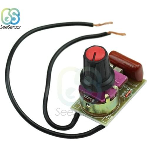 220V 100W Dimmer Module with Potentiometer Switch Speed Regulation Module DIY Kit For Arduino