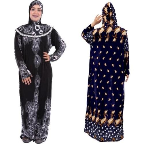 Islamic prayer dress ramadan hijab turkish muslim saudi arabia women abaya tunic caftan vestiti donna islam robe kleid pardha
