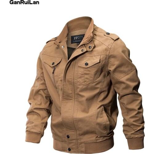 2019 New Military Jacket Men Winter Cotton Jacket Coat Army Mens Pilot Jackets Air Force Spring Cargo Large size 6XL JK18018