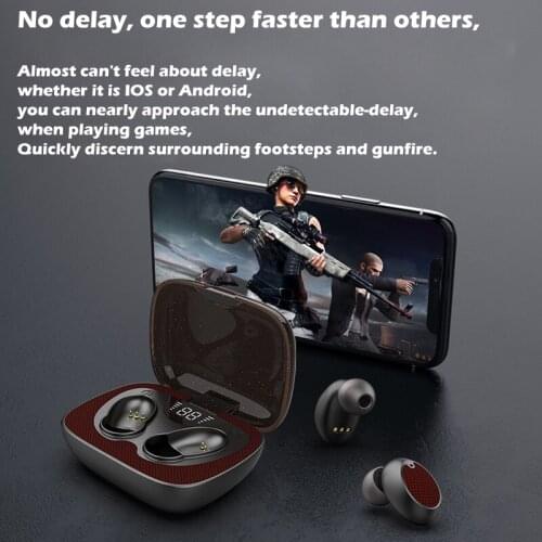 New TWSearphone ES02 Bluetooth 5.0 HD Stereo HIFI Earphones With Micphone Headsets Headphone Running Earbuds Gaming Headset