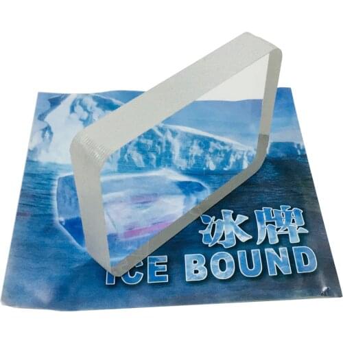 Omni Deck Glass Card Deck Ice Bound Magic Tricks Close Up Card Illusion Accessories Gimmick Sign Card to Clear Block Magie