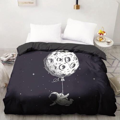 1 Pcs 3D Printed Moon Balloon Duvet Cover 240x220 King Size Printing NO Pillowcases And NO Sheets Home Textiles Comforter