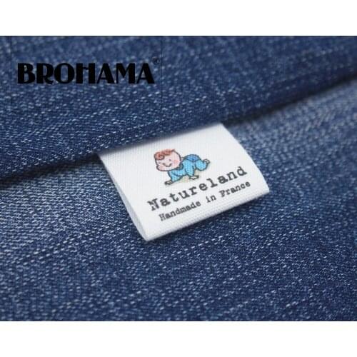 Custom folding labels / custom brand labels, clothing labels, childrens clothing (MD0503)
