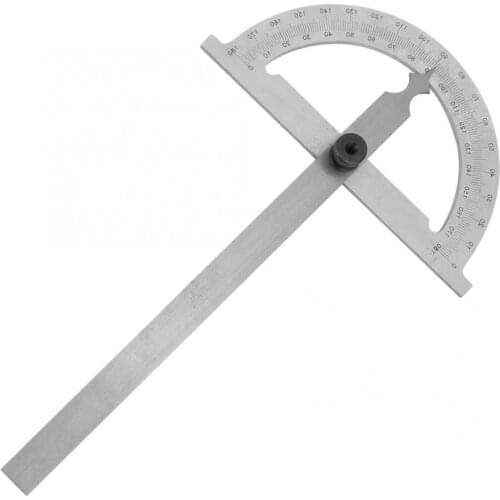 Carpenter Carbon Steel Chrome Plated Protractor Rotary Angle Finder Measuring Ruler 80*120mm Escuadra De Carpintero