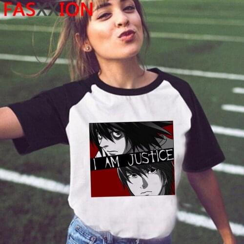 Death Note Shinigami Ryuk top tees t shirt male streetwear japanese 2021 print harajuku kawaii tshirt white t shirt plus size