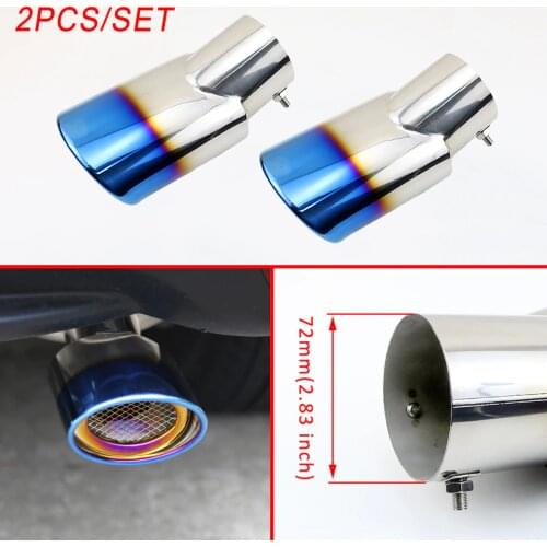 Steel Tailpipe Trim Fit for Honda CRV 2017 2018 CRV Rover Range Rover Sport Accessories Rear Muffler Tail Exhaust Tip Cover