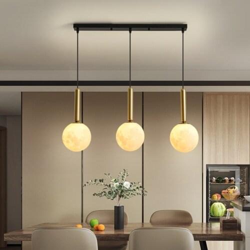 Nordic Style 3D Print LED Pendant Light For Living Room Restaurant Dinner Room Kitchen Kids room