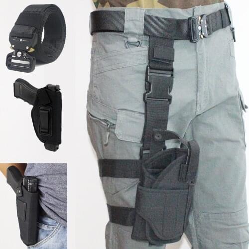 Tactical Gun Holster Revolver Pistol Airsoft Glock Pouch Hand Gun Case Pistolas Arma De Fuego Leg Holster Tactical Belt Bag