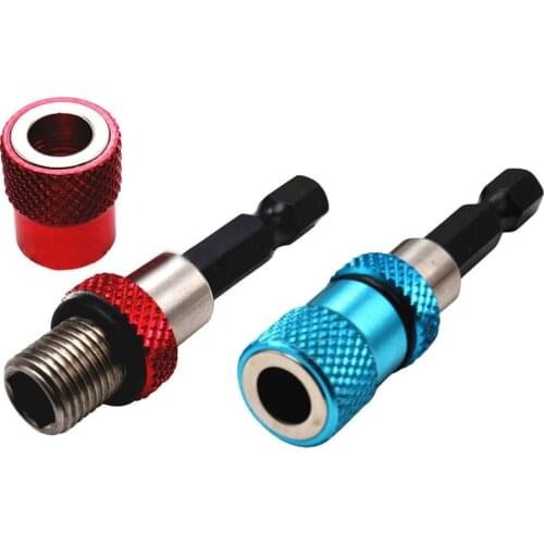 Extension Rod Scewdriver Drill Bit for Power Tool Adjustable Magnetic Screwdriver Bit Holder Depth Screw 1/4 Inch Hex Driver