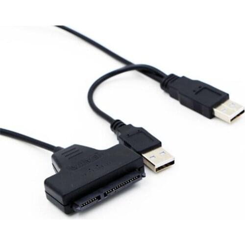 USB 2.0 SATA 7+22Pin to USB 2.0 Adapter Cable For 2.5 HDD Laptop Hard Disk Drive A8