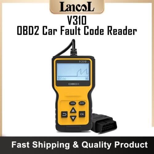 V310 Car Fault Code Reader OBDII/EOBD Detector Automobile Auto Diagnostic Tool OBD2 Scanner Car Repair Tool