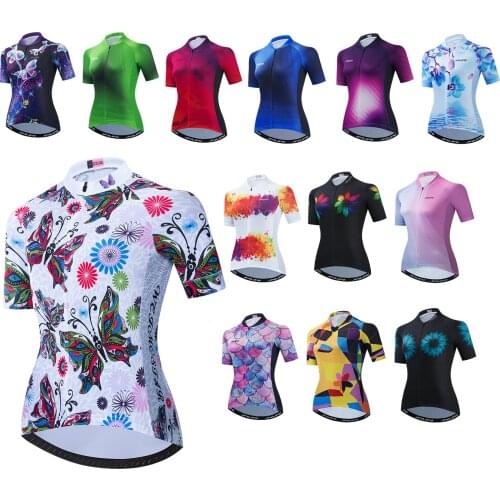 Cycling Jersey Women 2021 Summer Short Sleeve Ladies Riding Sport Bike Jerseys MTB Cycling Shirts Top Maillot Ciclismo