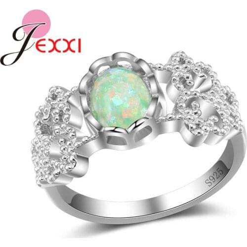 Top Quality Women Finger Rings Pure 925 Sterling Silver Accessories Jewelry Wonderful Party Jewelry Charm Gift For Lady