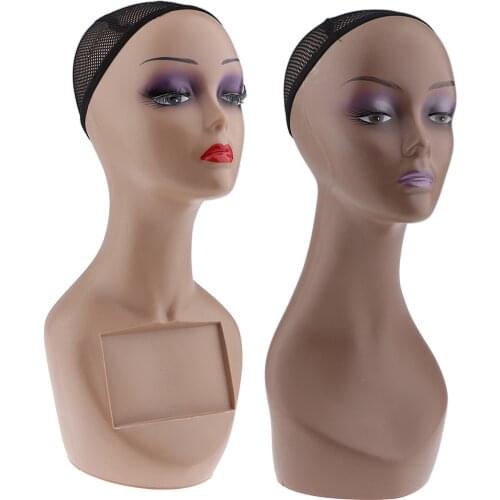 Female Mannequin Manikin Model Cosmetology Mannequin Head With Long Neck Salon HairdressingTraining Doll Head for Wig Making