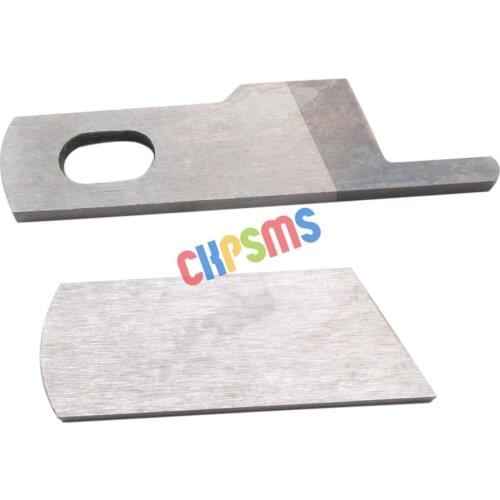 1SET # 1250004237+1250014229 Upper + Lower Knife Blade FIT FOR Toyota Husqvarna Viking Huskylock 901 White Serger