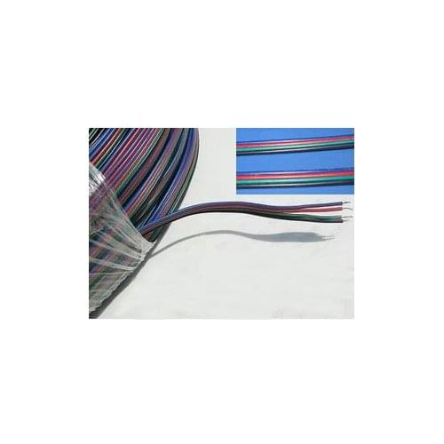 100m 4 Pin Extension Extend RGB Wire Connector Cable For 5050 3528 RGB LED Strip DHL EMS