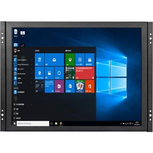 1000 nits 15 inches embedded touch screen monitor in wall tablet advertising panel display