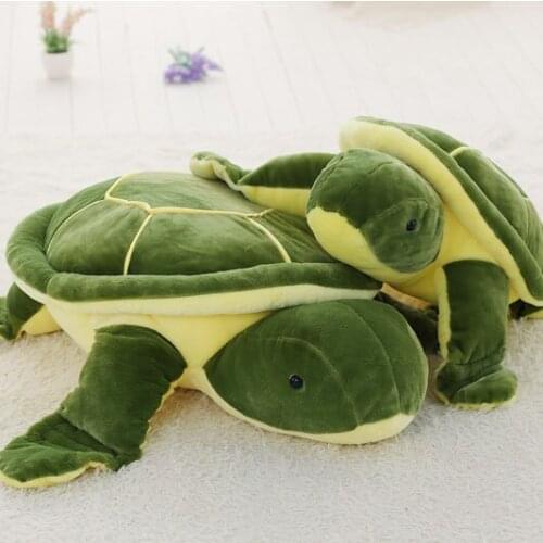 40-90cm Cute Green Sea Turtles Tortoise Plush toys Soft Cushion Pillow Stuffed Toys Turtle dolls Kids Xmas Birthday gifts