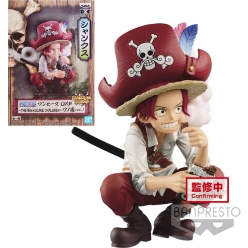 9Cm Bandai One Piece Shanks Garage Kit Pvc Assembly Model Western Animiation Action Figure Kids Toys