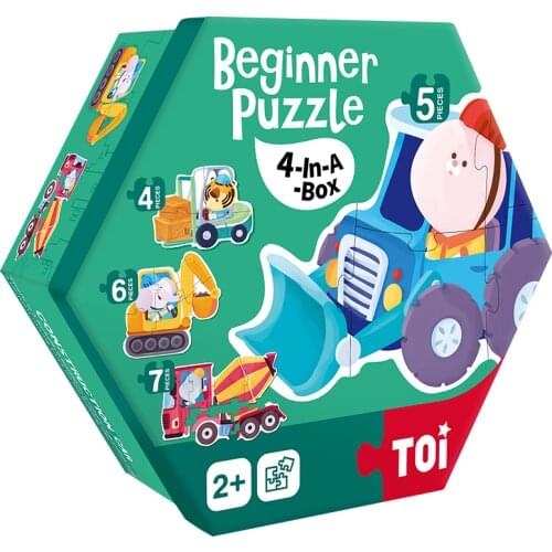 Toi Kids Early Educational Child Educ Montessori Cartoon Colorful Big Easy Paper Jigsaw Puzzle Toys More Than 2 Years Old