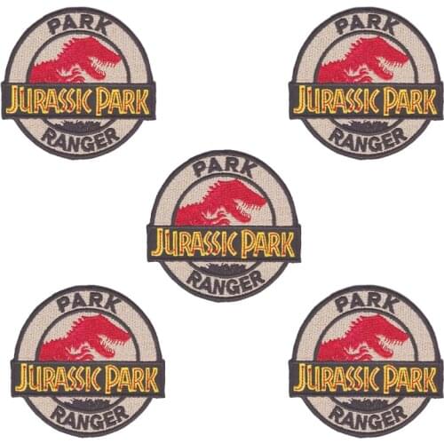 Factory outlet redesign Jurassic Park Ranger Embroidered Sew or Iron-on Patch Garment accessories, clothing DIY accessories