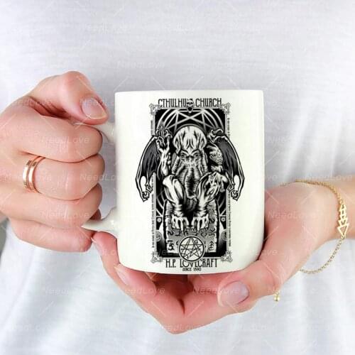 11 Oz Ceramic White Coffee Mugs CALL OF CTHULHU Mug
