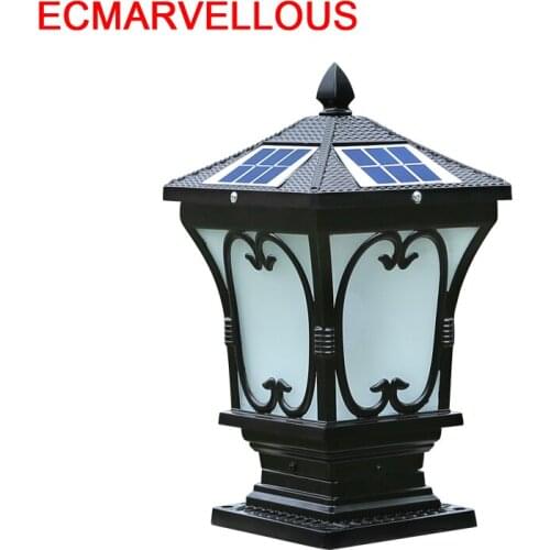 Lamp Garden Figurine Foco Exterior Lantaarnpaal LED Solar Terraza Y Jardin Decoracion Outdoor Spotlight Landscape Lighting