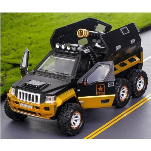 1:32 high simulation alloy pull back armored car model,simulation sound light open door design,classic childrens toy,shipping