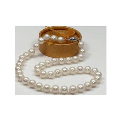 Huge AAA 10-11mm south sea white pearl necklace 18"> jewerly free shipping