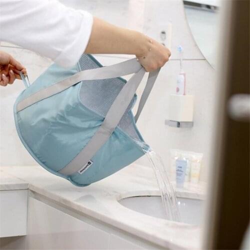 Portable Outdoor Travel Foldable Folding Camping Washbasin Basin Bucket Bowl Sink Washing Bag Collapsible Water Bucket