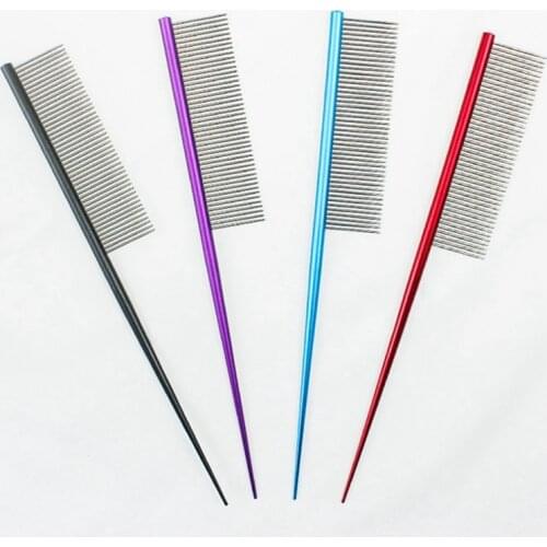 Professional Dog Comb Stainless Steel Hair Comb For Dogs For Cats Hair Beauty Cleaning Comb For Dogs Pet Grooming Accessories