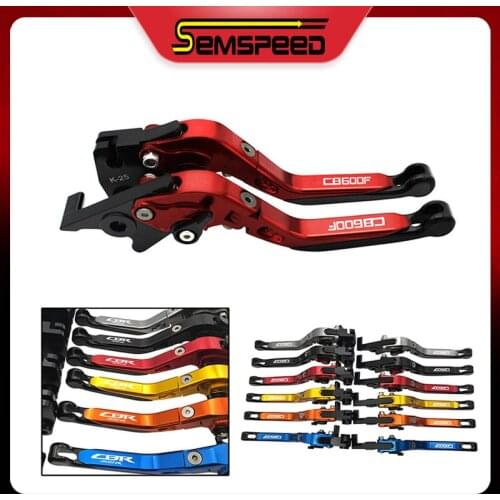 Clutch Brake Levers For Honda CB600F CB 600 F 2007-2013 CBR600F CBR 600 F 2011-2013 CNC Aluminum Foldable Extendable levers