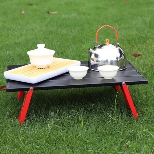 트레킹 테이블 Mini Aluminum Alloy Folding Portable Table Outdoor Camping Picnic Ultralight Collapsible Desk for BBQ Accessories