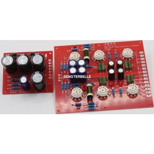 Assembled EL84 Parallel Single-Ended Class A Tube Amplifier Board With Power Supply Board
