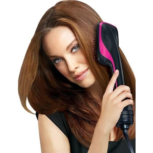 Hair Styler Straightener Curling Hot Air Comb Professional Hair Care Tools One Step Hot Air Brush Styler Iron Hair Curler
