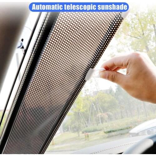 Universal Car Sunshade Curtain Rear Side Window Front Back Windshield Sun Block Blinks Black Cover Suction Cup Cars Accessories
