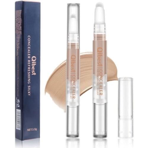 Rotating fine concealer pen Waterproof sweat proofing stick brighten up nude makeup concealer pen face makeup concealer makeup