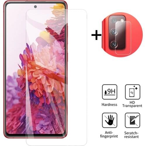 1-2PCS Safety Glass For Samsung Galaxy S20 Fe 4G 5G Screen Protector Camera Film For Samsung S20 S 20 Fe G780F Glasses On S20Fe
