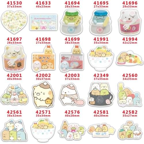 10 pcs Sumikko Gurashi Resin Flatback for Hair Bows Planar Resin Crafts Custom Resin for DIY Phone Decorations PR41530
