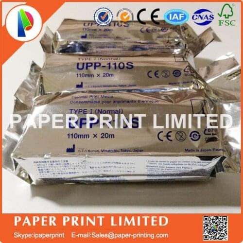10X ROLLS UPP-110S upp 110s 110mm*20m type I compatible Ultrasound Thermal Paper Roll