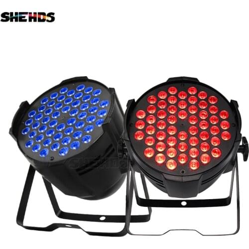 2/4/6pcs LED Par 54x9W RGB 3in1Aluminum Alloy Par Light dj Equipment Wall Washing Outdoor Show Disco Party SHEHDS Stage Lighting