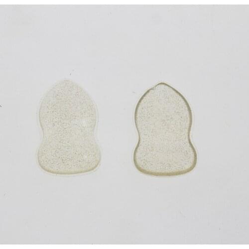 2Pcs/Set 60*40mm Women Girls Face Beauty Tool Silicone Glitter Makeup Powder Puff Blending Make Up Cosmetic Foundation Sponge