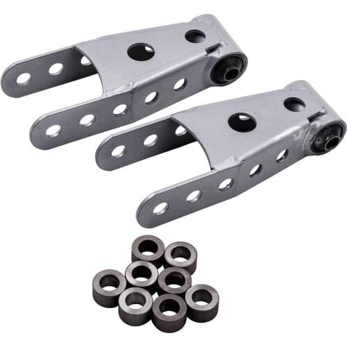 2" Rear Lowering Drop Shackles fit Chevy Silverado 1/2 Ton 2007 2008 2009 2010 2011 2012 2013 2014 2015 2016